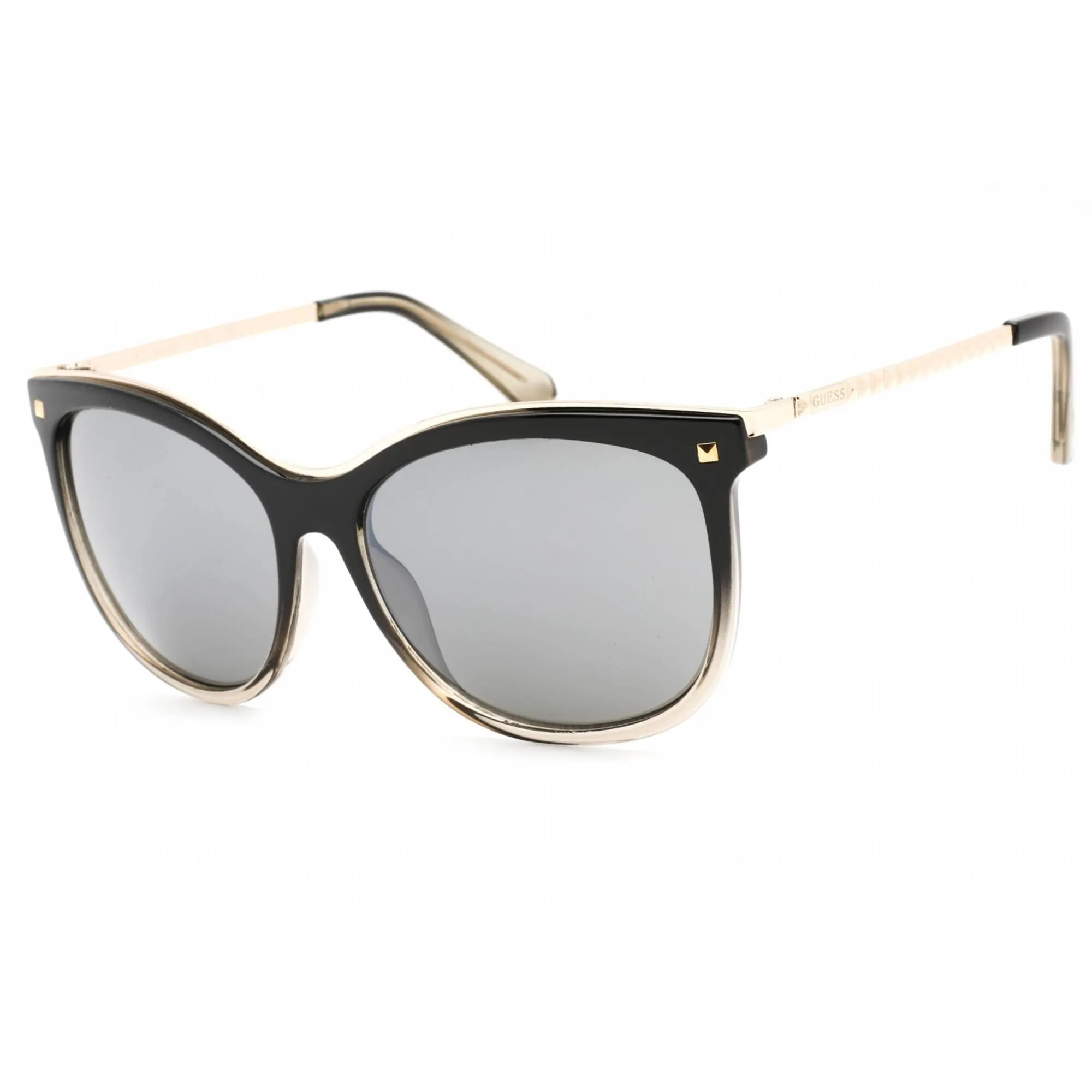 Guess Factory Women's Sunglasses - Black/Gold Frame Smoke Mirror Lens | GF0302 05C