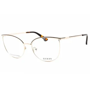 Guess Women's Eyeglasses - Full Rim Pale Gold Metal Rectangular Frame | GU2879 032