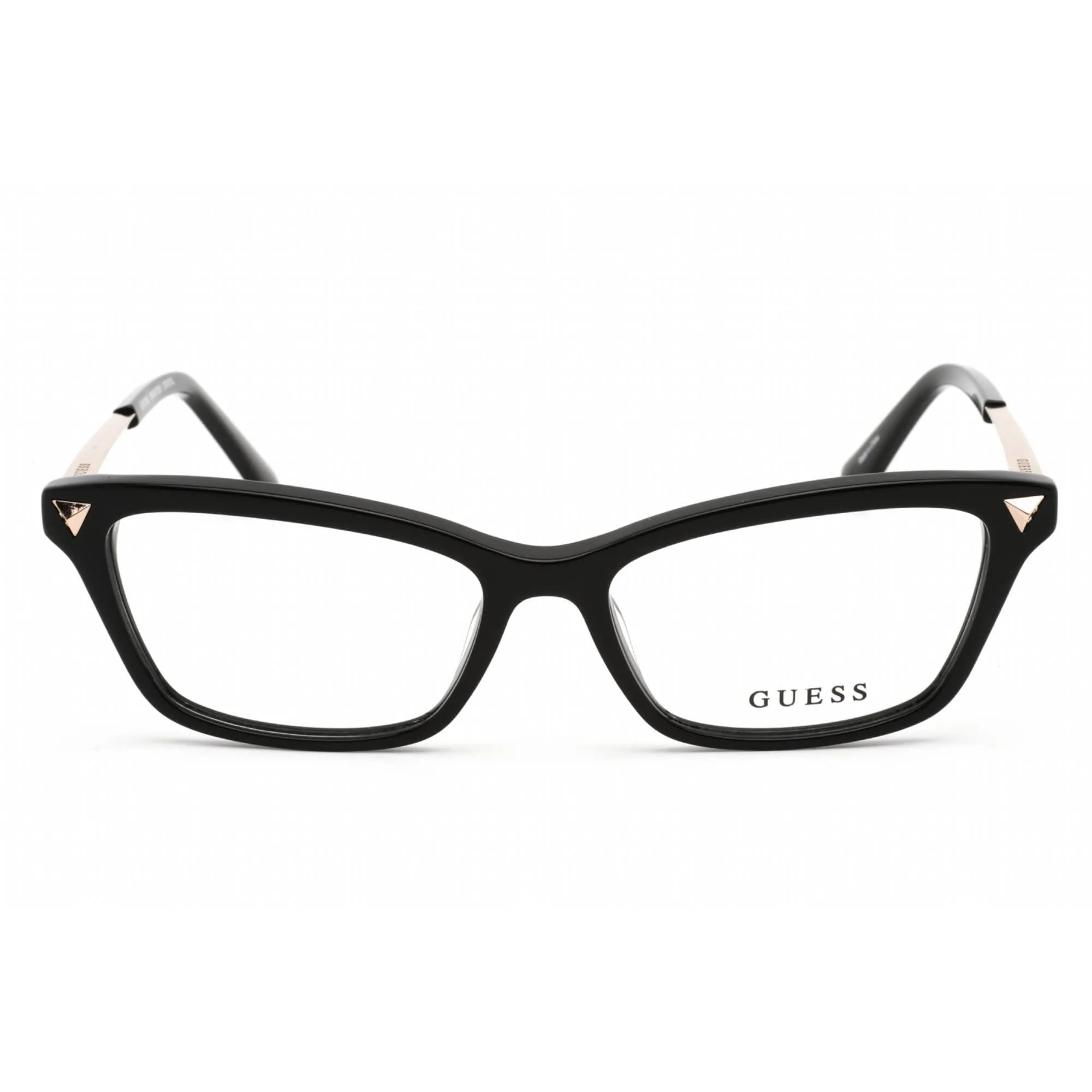 Guess Women's Eyeglasses - Shiny Black Plastic Cat Eye Shape Frame | GU2797-S 001