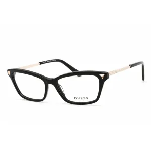 Guess Women's Eyeglasses - Shiny Black Plastic Cat Eye Shape Frame | GU2797-S 001