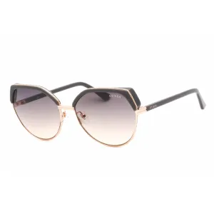 Guess Women's Sunglasses - Full Rim Grey/Gold Metal Cat Eye Shape Frame | GU7872 20B