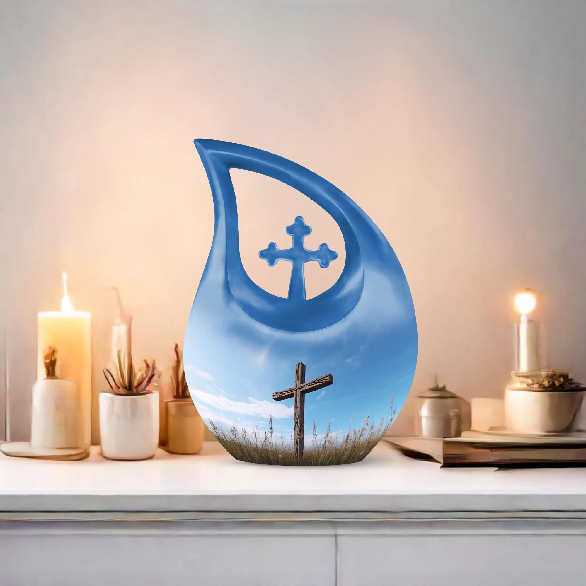 Heavenly Jesus Christ Urn containers to hold cremated ashes
