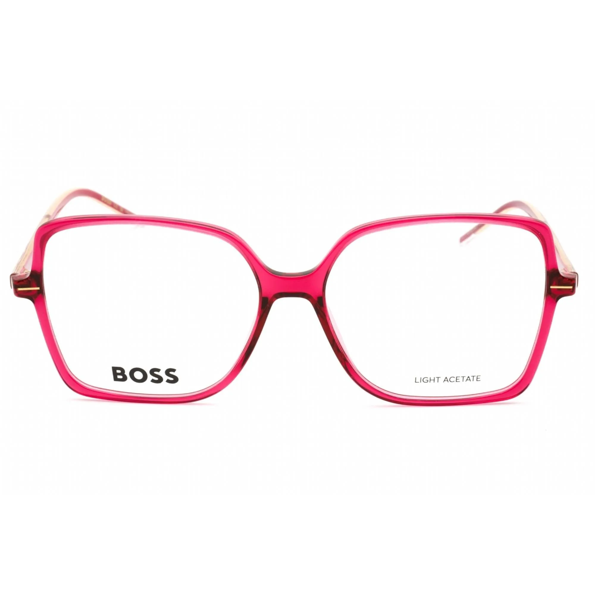 Hugo Boss Women's Eyeglasses - Cherry Metal Full Rim Square Frame | BOSS 1587 08CQ 00
