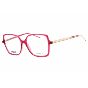 Hugo Boss Women's Eyeglasses - Cherry Metal Full Rim Square Frame | BOSS 1587 08CQ 00