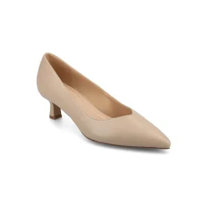 Journee Collection Womens Pammie Kitten Heel Pumps - TAUPE 12 MEDIUM