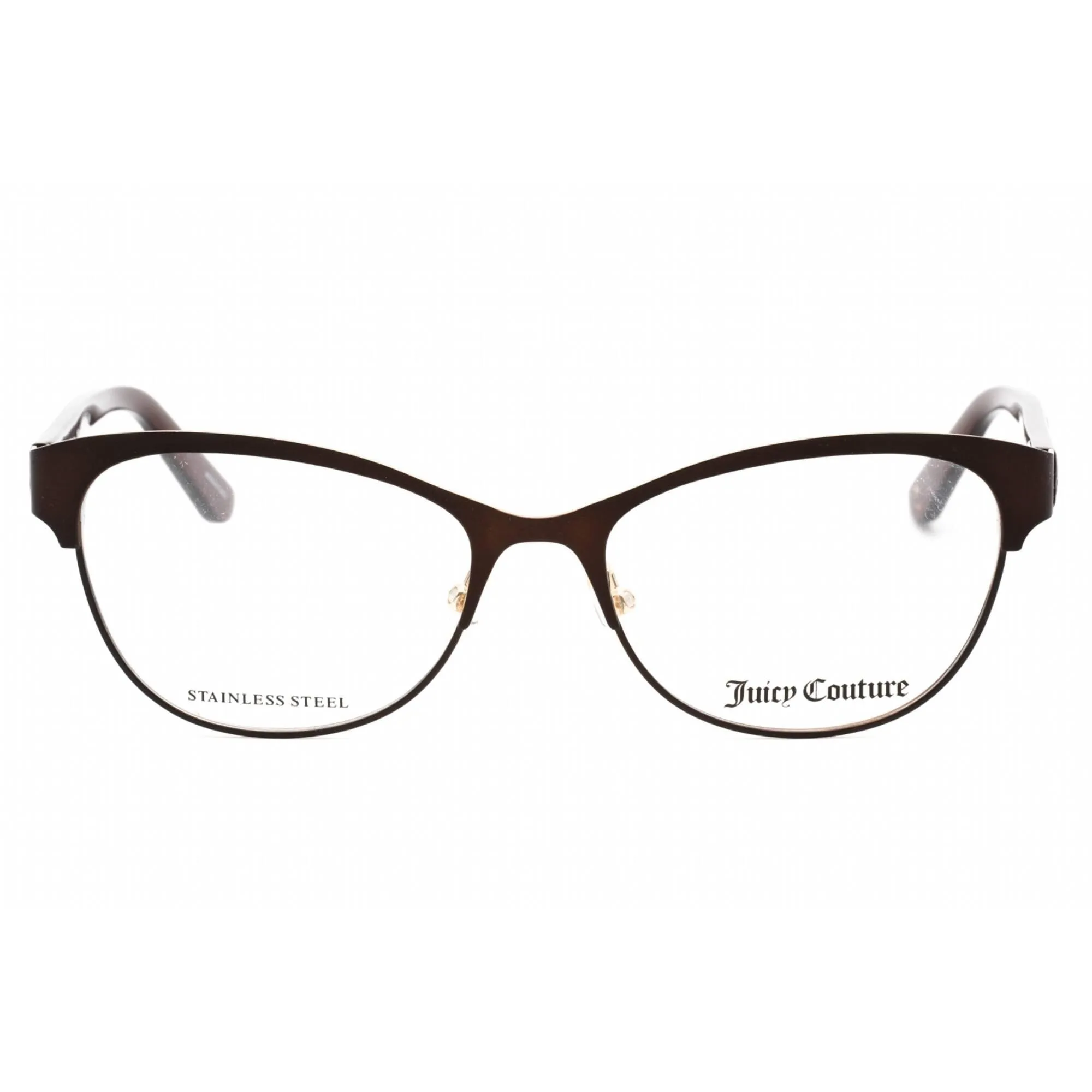 Juicy Couture Women's Eyeglasses - Matte Brown Metal Cat Eye Frame | JU 216/G 0YZ4 00