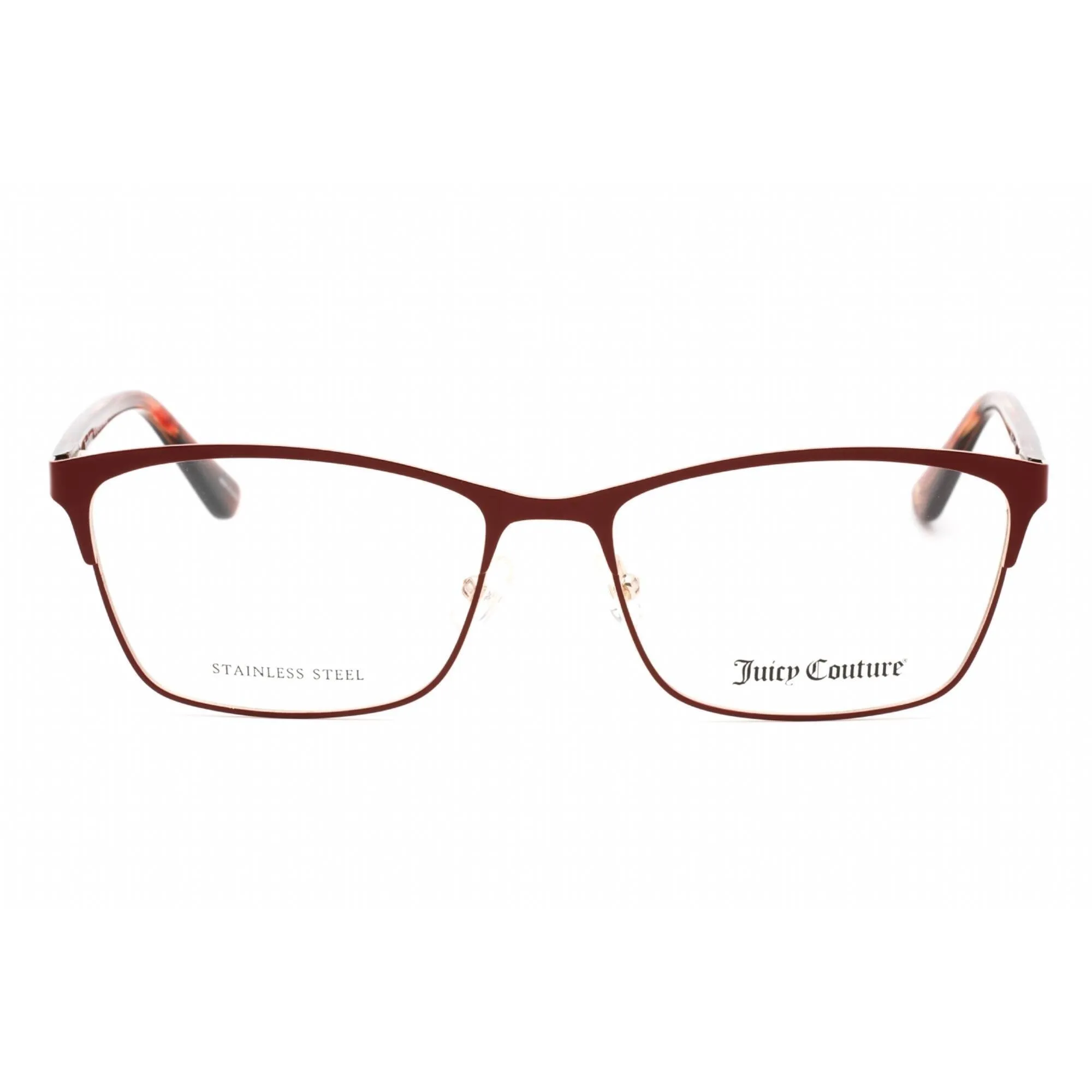 Juicy Couture Women's Eyeglasses - Matte Burgundy Rectangular Frame | JU 232 07BL 00
