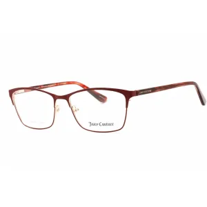 Juicy Couture Women's Eyeglasses - Matte Burgundy Rectangular Frame | JU 232 07BL 00