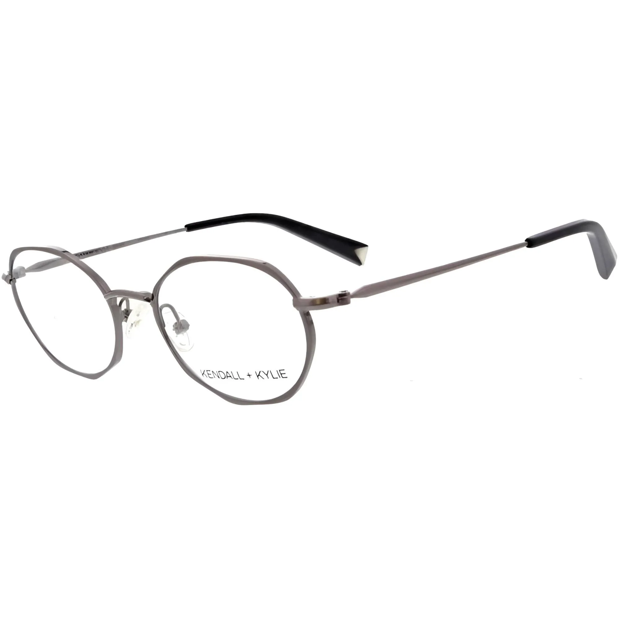 Kendall   Kylie Women's Eyeglasses - Gunmetal Metal Oval Frame | KKO162G ALANA 003