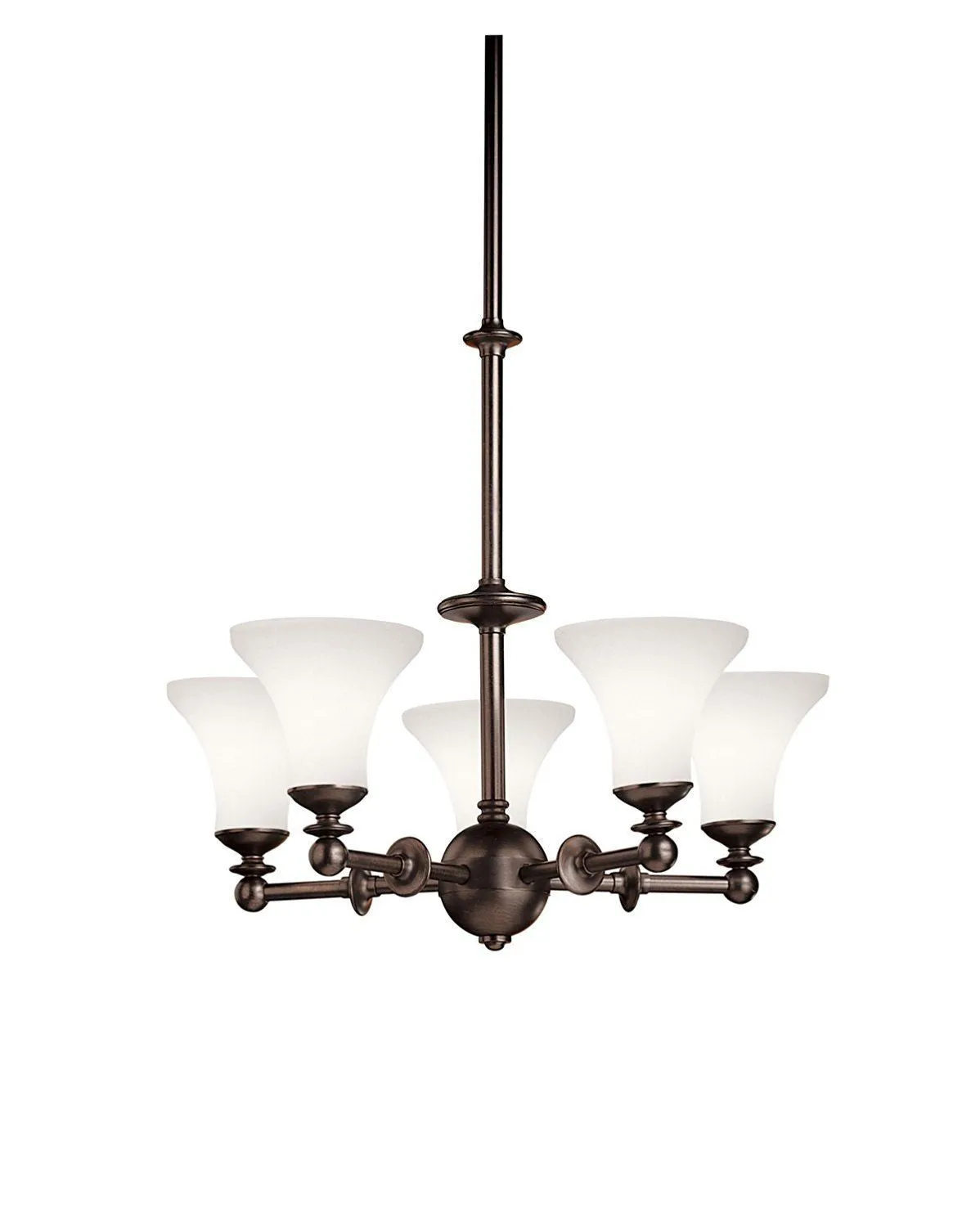 Kichler Lighting 1627 OAU Hamden Collection Five Light Chandelier in Olde Auburn Finish - same as #K34933
