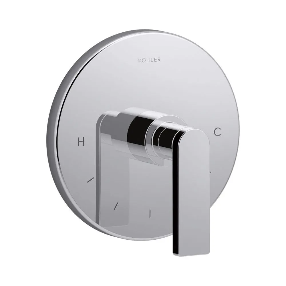 Kohler T73133 Composed thermostatic valve trim with single handle