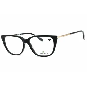 Lacoste Women's Eyeglasses - Black Acetate Cat Eye Shape Full Rim Frame | L2939 001