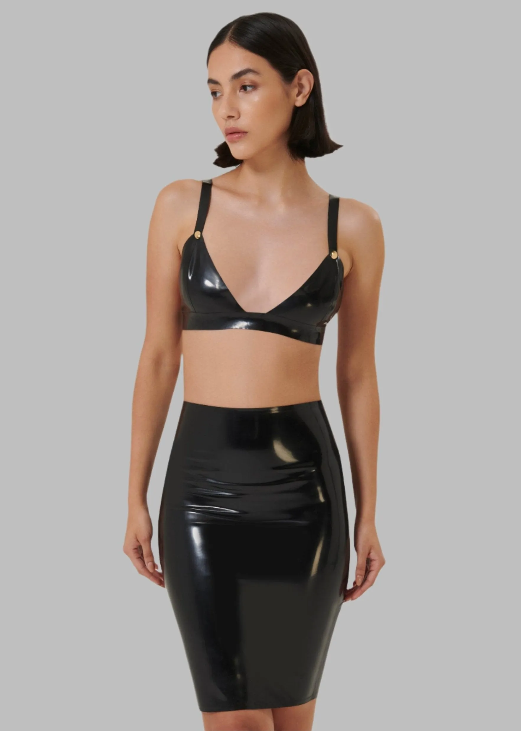 Latex Soft Bra (Black)