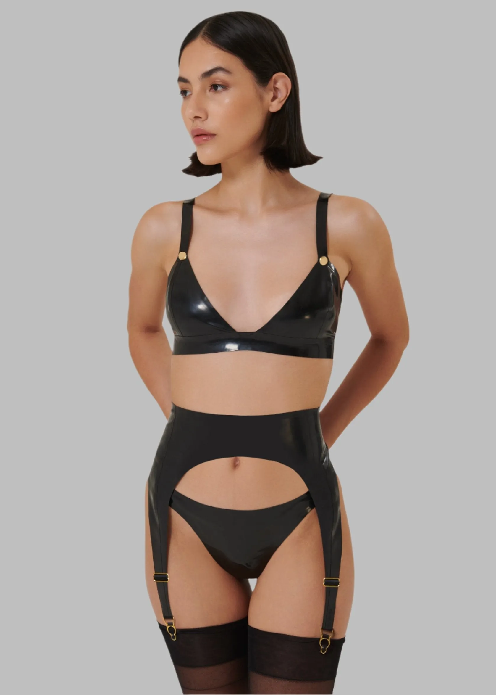 Latex Soft Bra (Black)