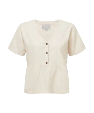 Lavenham Linen Top - Oat