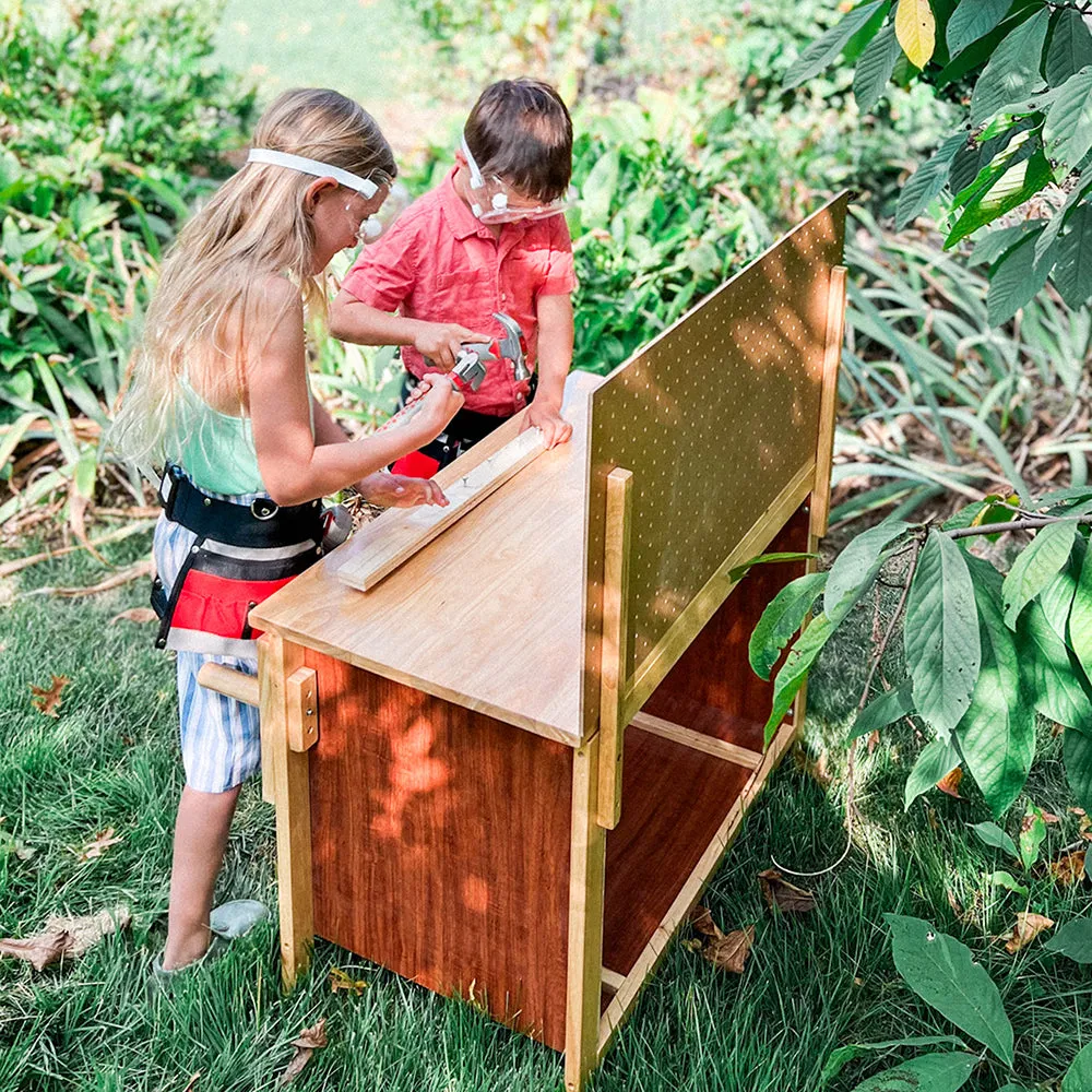 Little Carpenter Kids Wooden Work Bench