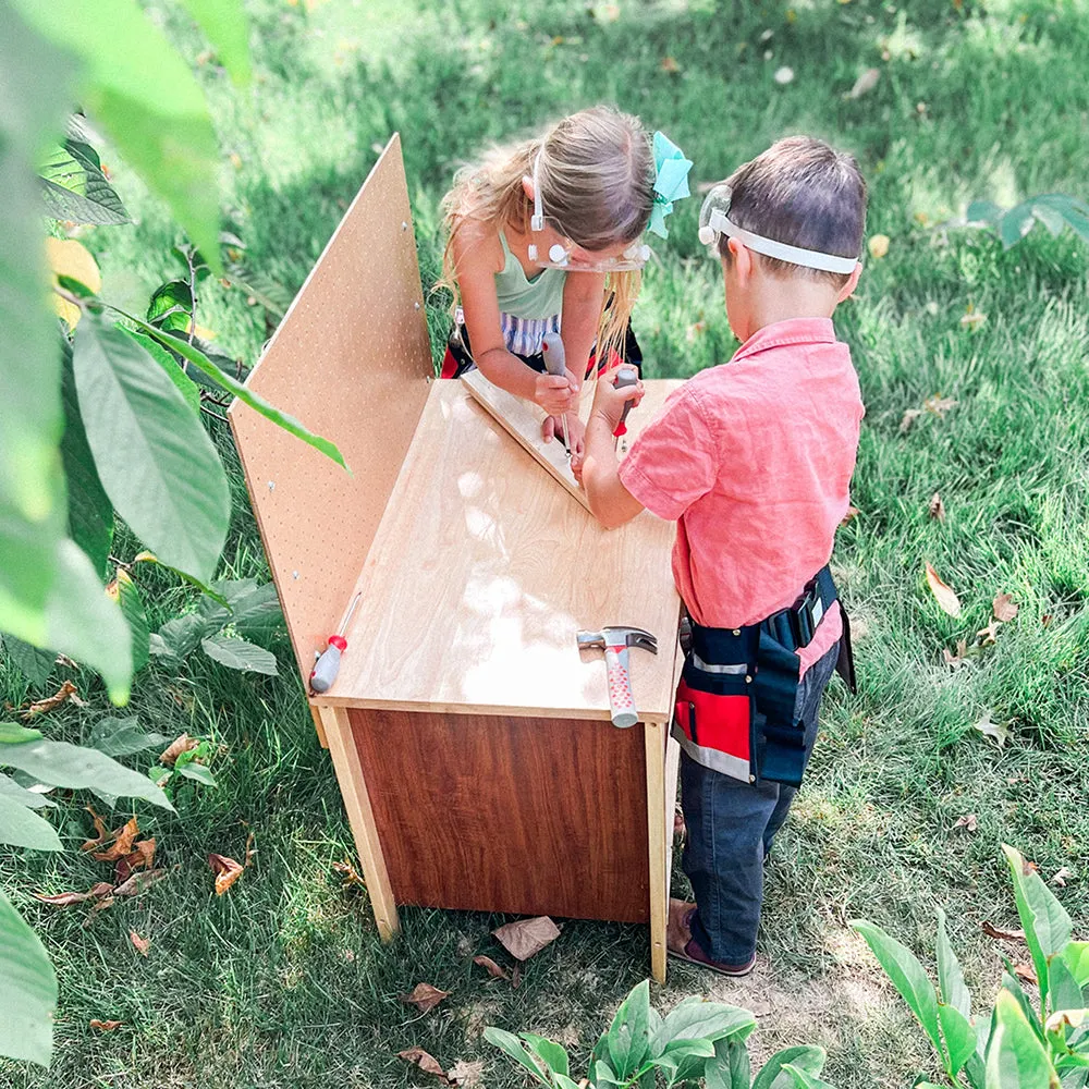 Little Carpenter Kids Wooden Work Bench