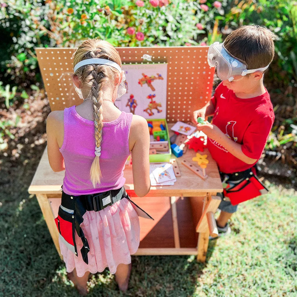 Little Carpenter Kids Wooden Work Bench
