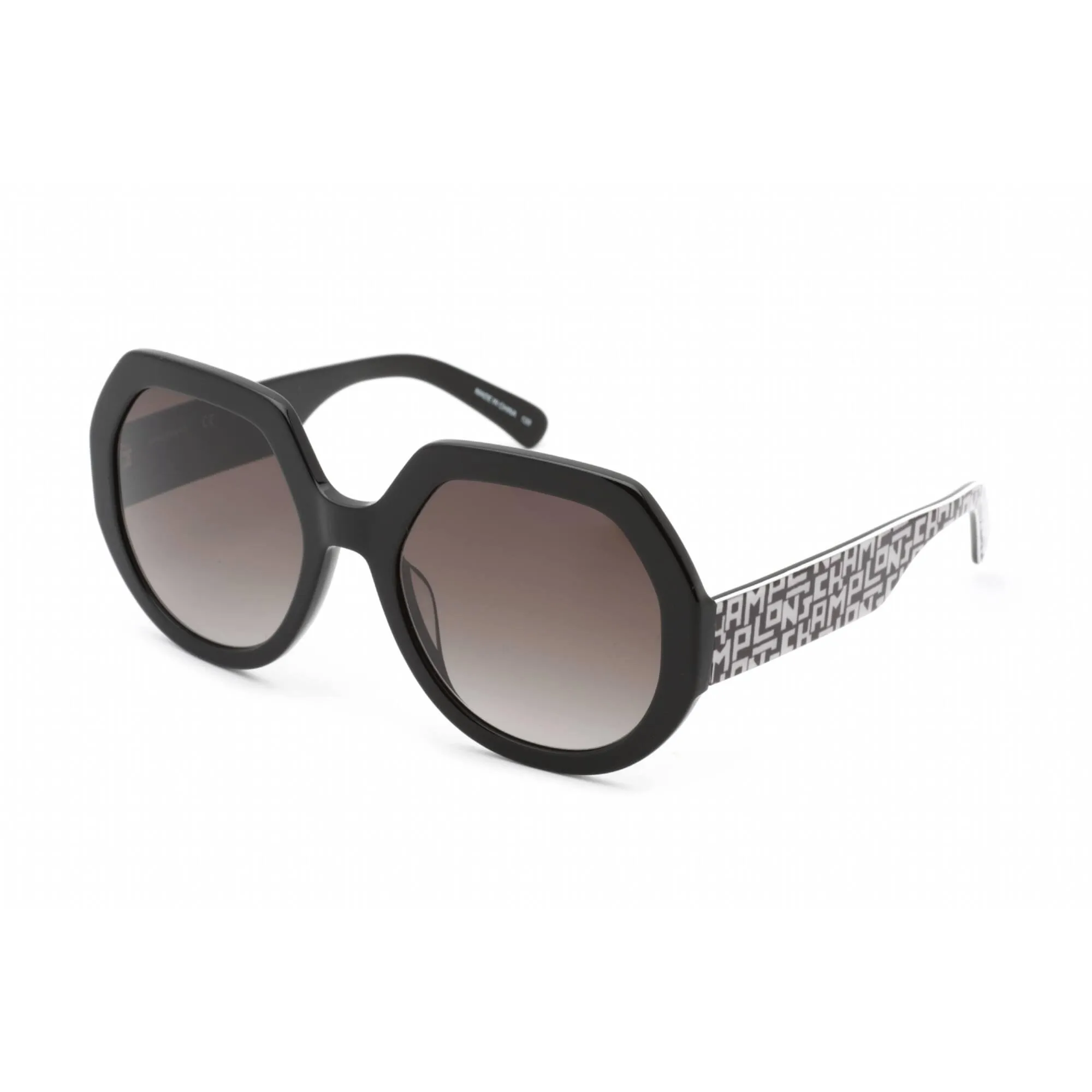 Longchamp Women's Sunglasses - Grey Gradient Lens Black Shield Frame | LO655S 001