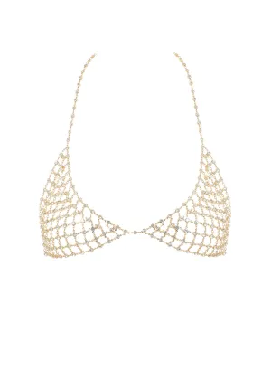 Marli Diamond Lattice Soft Bra (Gold/Clear)