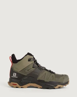 Men's Salomon X Ultra 4 GORE-TEX Mid Hiking Boots - Deep Lichen Green/Peat/Kelp