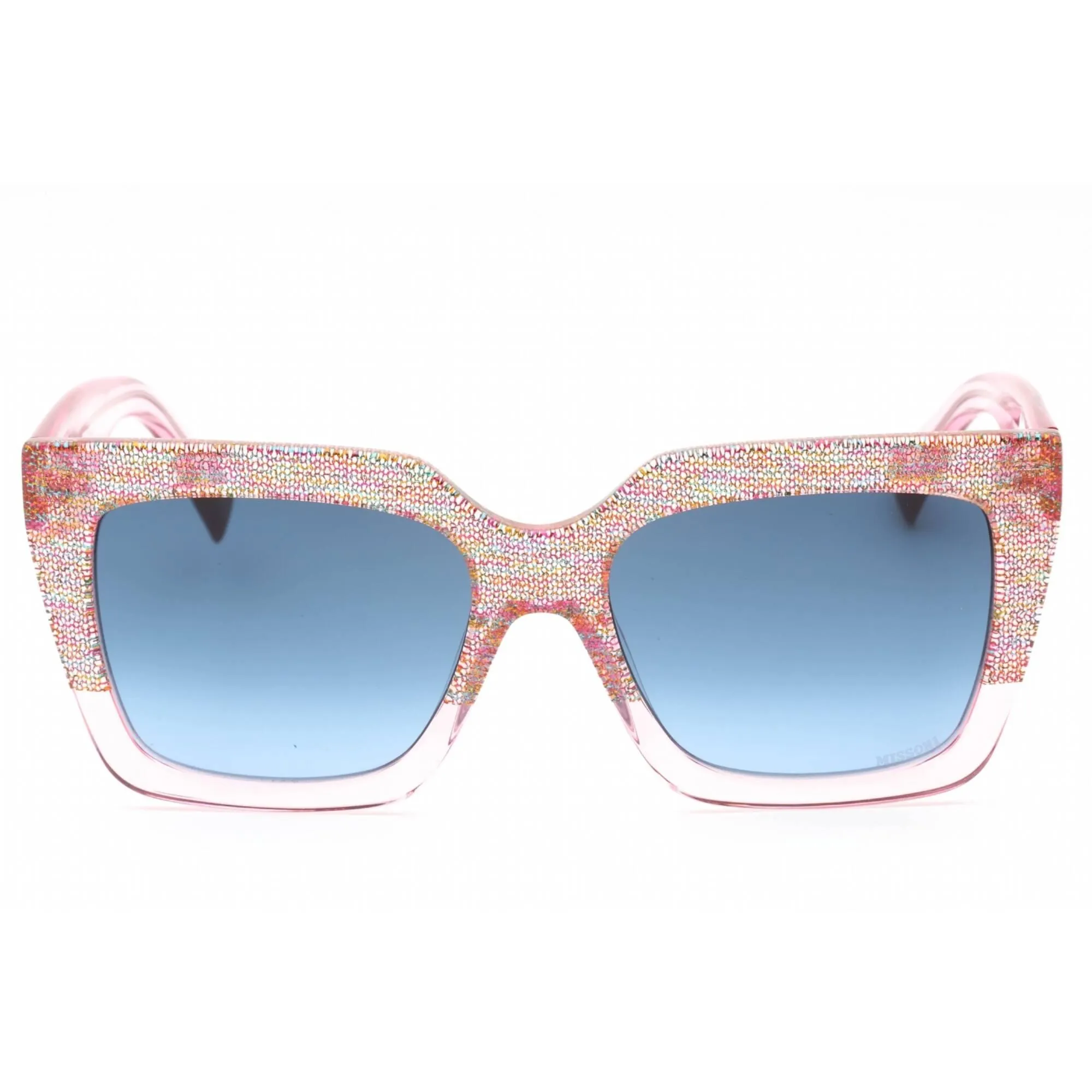 Missoni Women's Sunglasses - Pink Pattern Multicolor Square Frame | MIS 0147/S 0QQ7 08