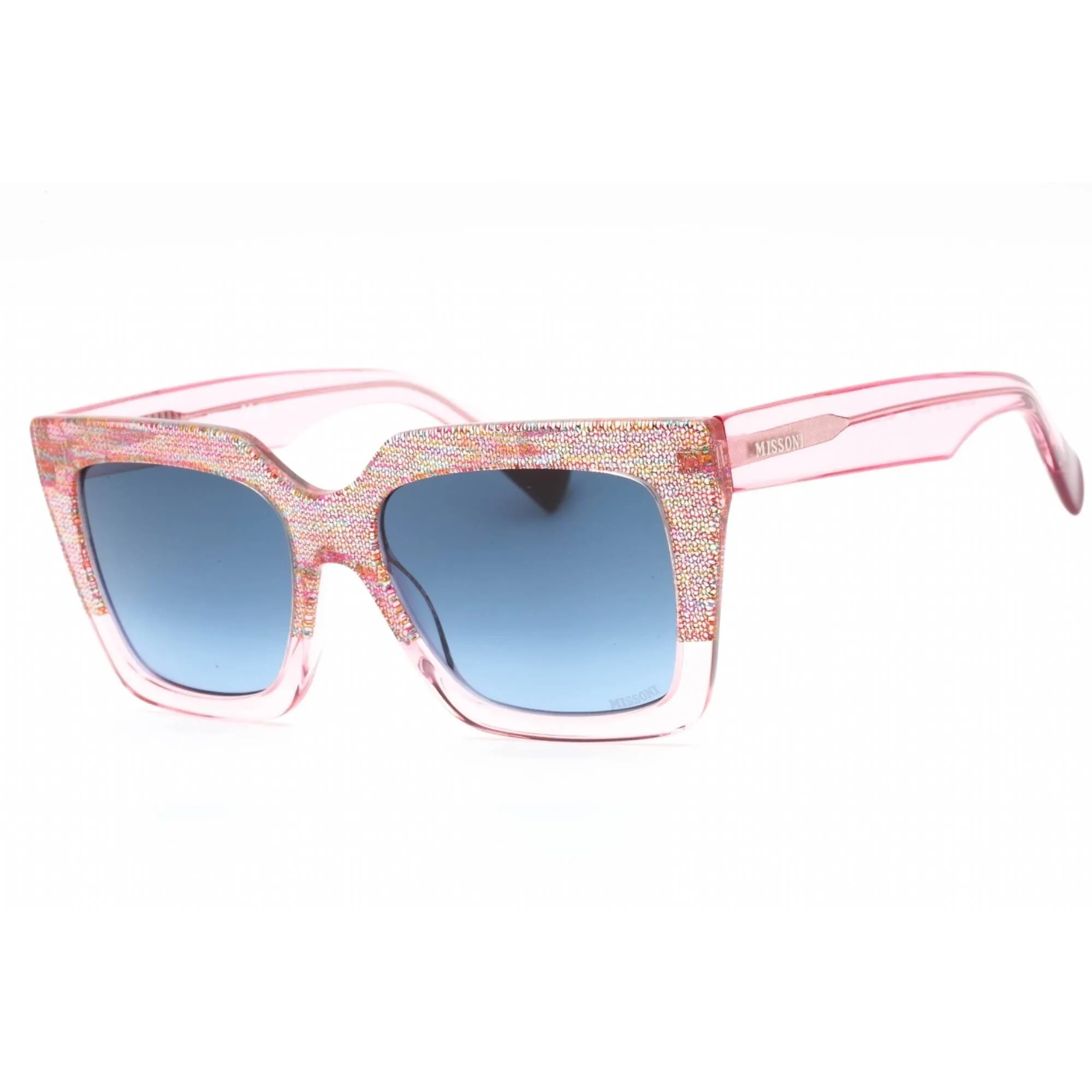 Missoni Women's Sunglasses - Pink Pattern Multicolor Square Frame | MIS 0147/S 0QQ7 08