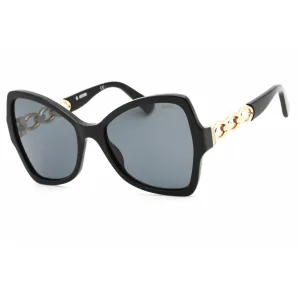 Moschino Women's Sunglasses - Black Rectangular Frame Grey Lens | MOS099/S 0807 IR