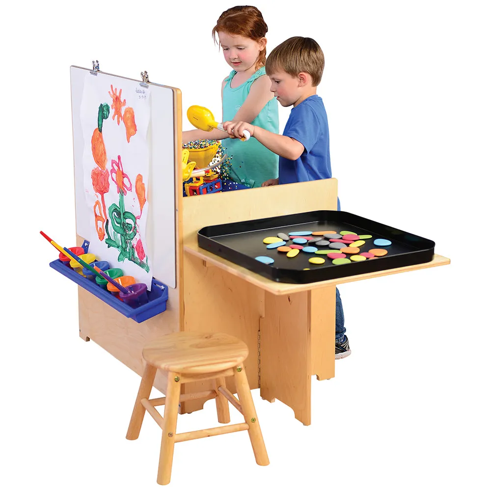 Multi-Functional Innovation Station | Sensory Play, Table, and Easel Combo