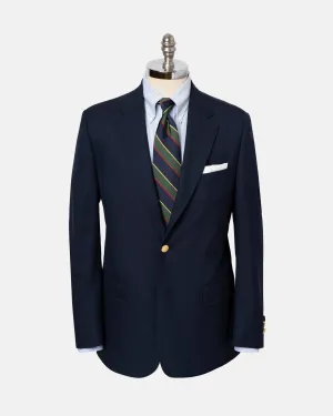 NAVY TROPICAL WEIGHT WOOL BLAZER