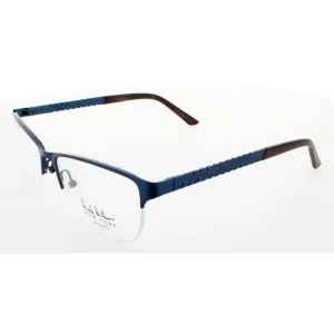 Nicole Miller Women's Eyeglasses - Fitzroy Navy Full Rim Metal Frame | NMFITZROY C03