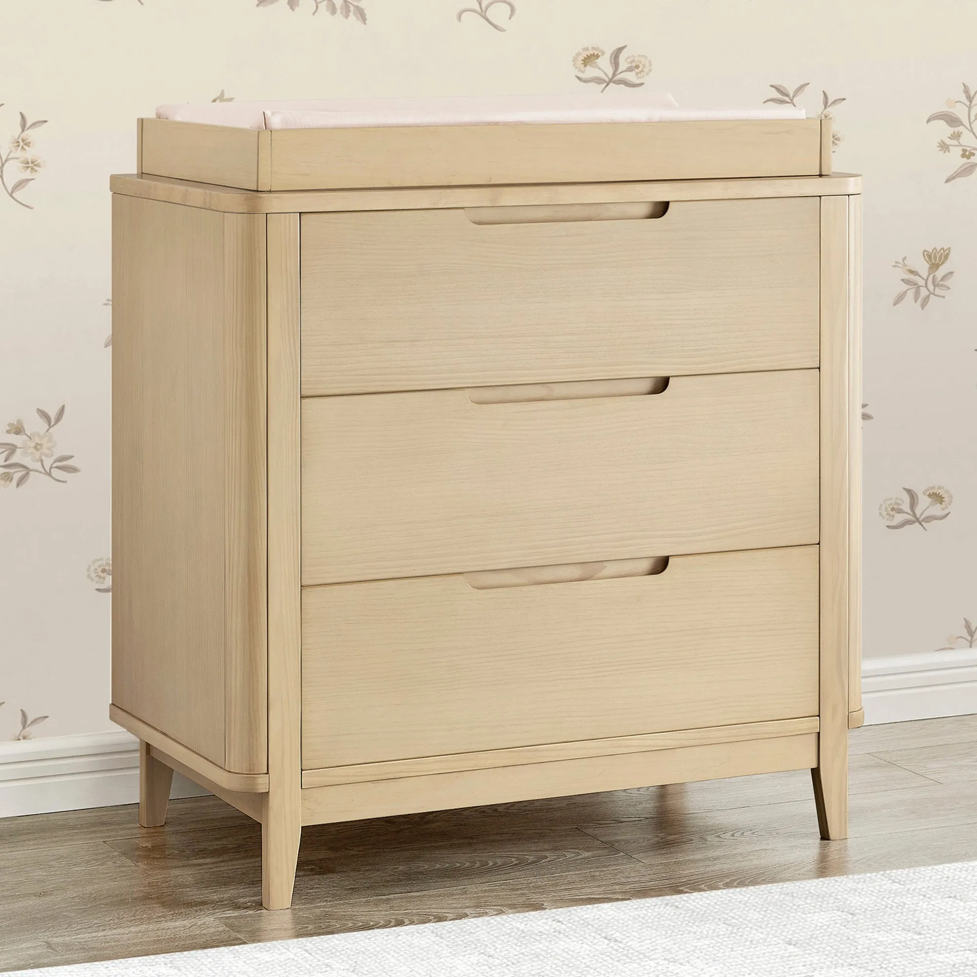 Noah 3 Drawer Dresser with Changing Top and Interlocking Drawers