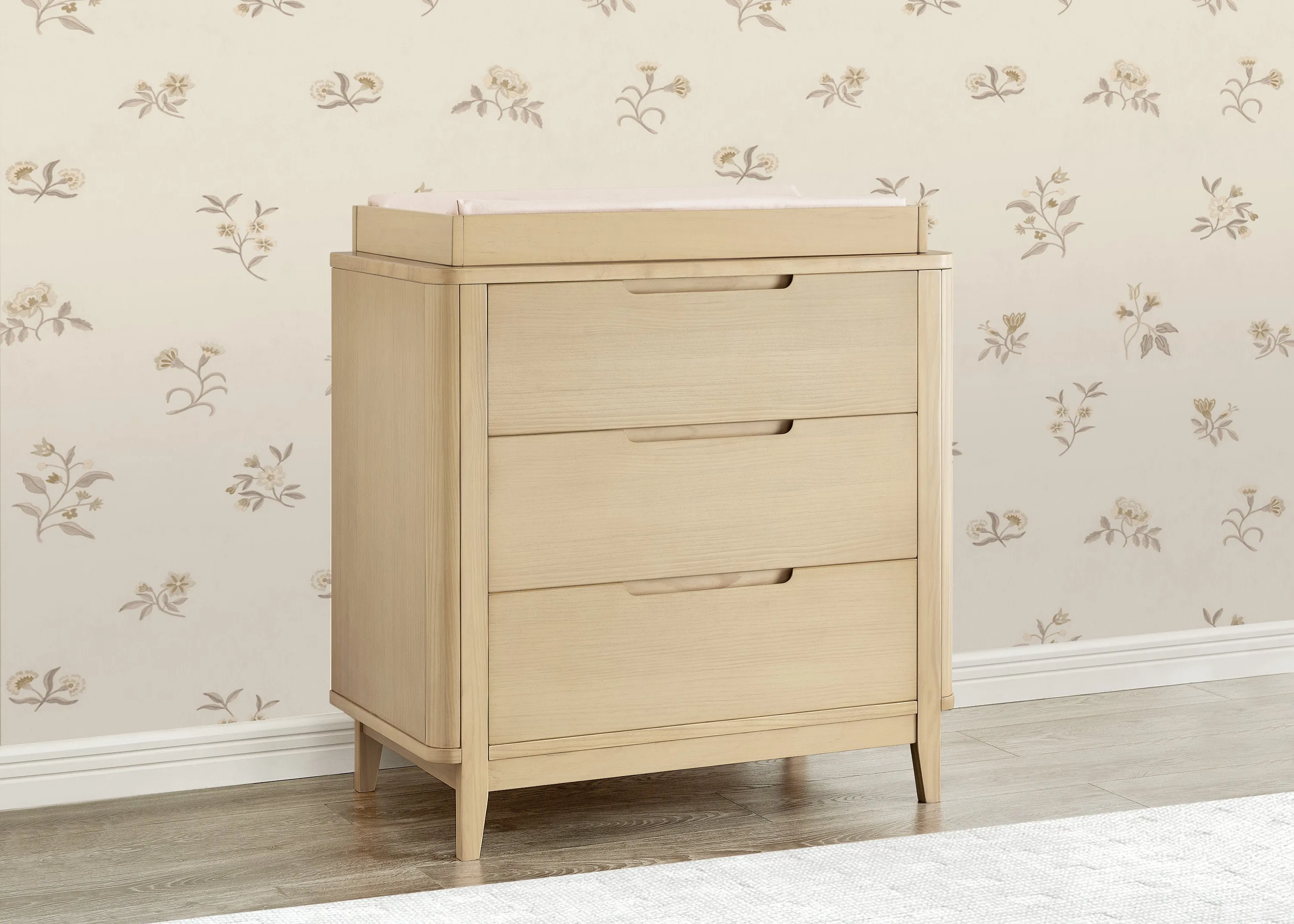 Noah 3 Drawer Dresser with Changing Top and Interlocking Drawers