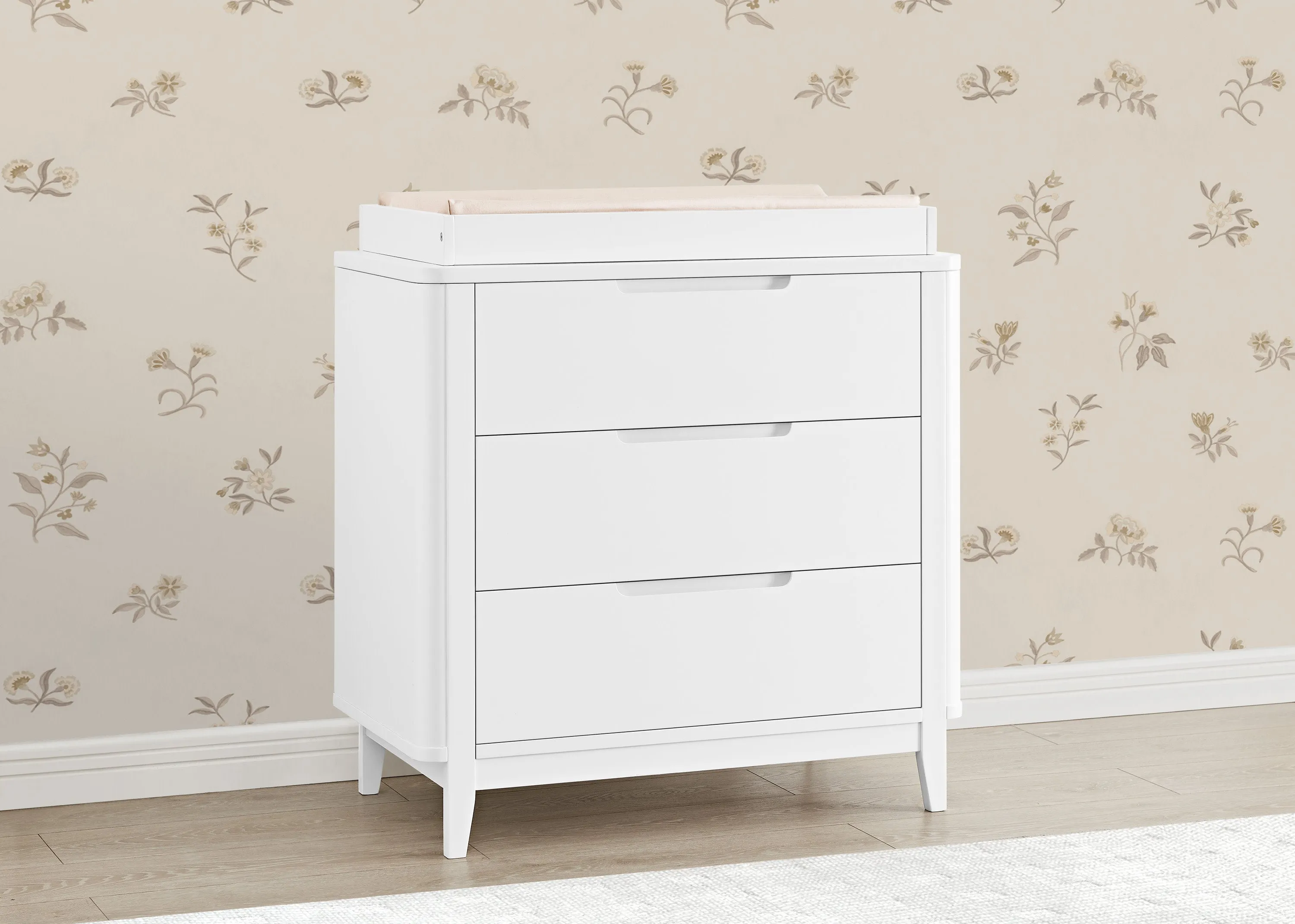 Noah 3 Drawer Dresser with Changing Top and Interlocking Drawers