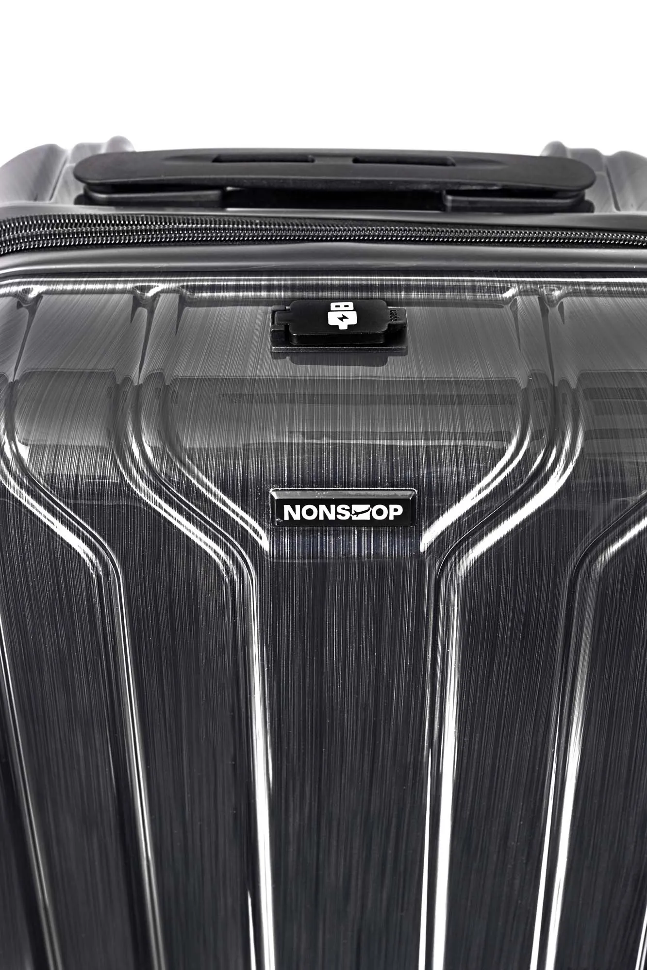 NONSTOP New York Elite 3-Piece Expandable Spinner Luggage Set with Powerbank & 3-Piece Packing Cube Set