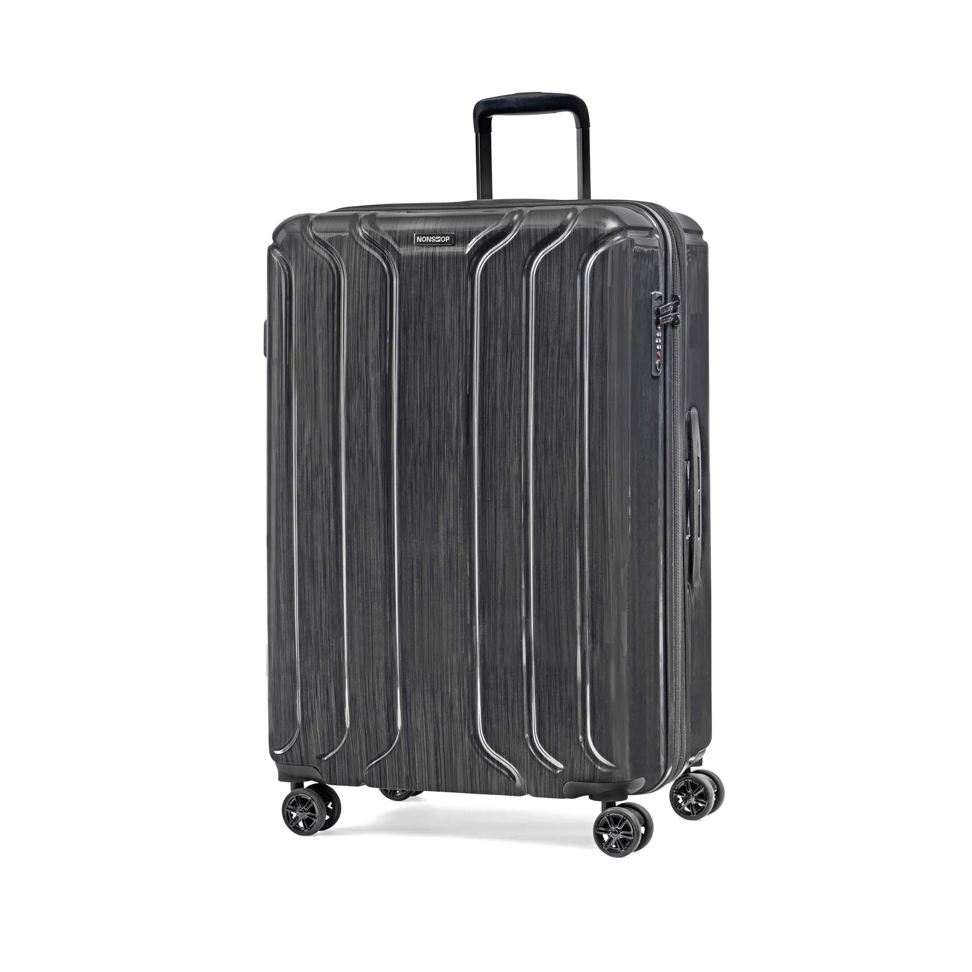 NONSTOP New York Elite 3-Piece Expandable Spinner Luggage Set with Powerbank & 3-Piece Packing Cube Set