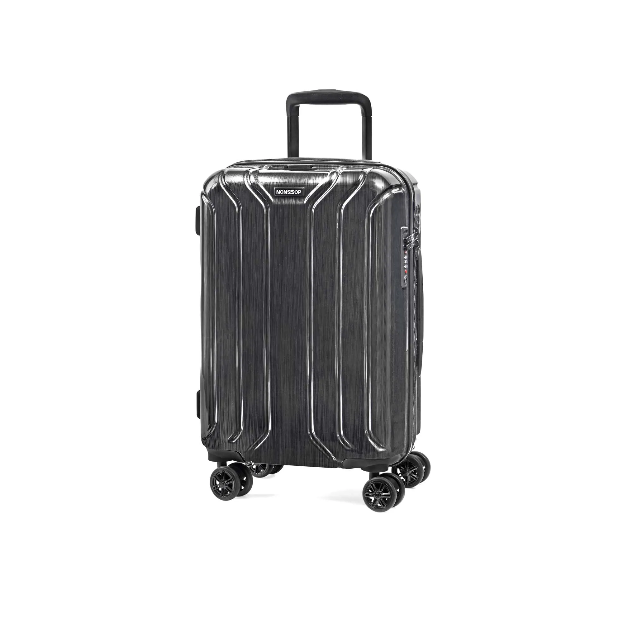 NONSTOP New York Elite 3-Piece Expandable Spinner Luggage Set with Powerbank & 3-Piece Packing Cube Set