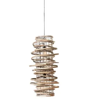 Open-Weave Rattan Pendant