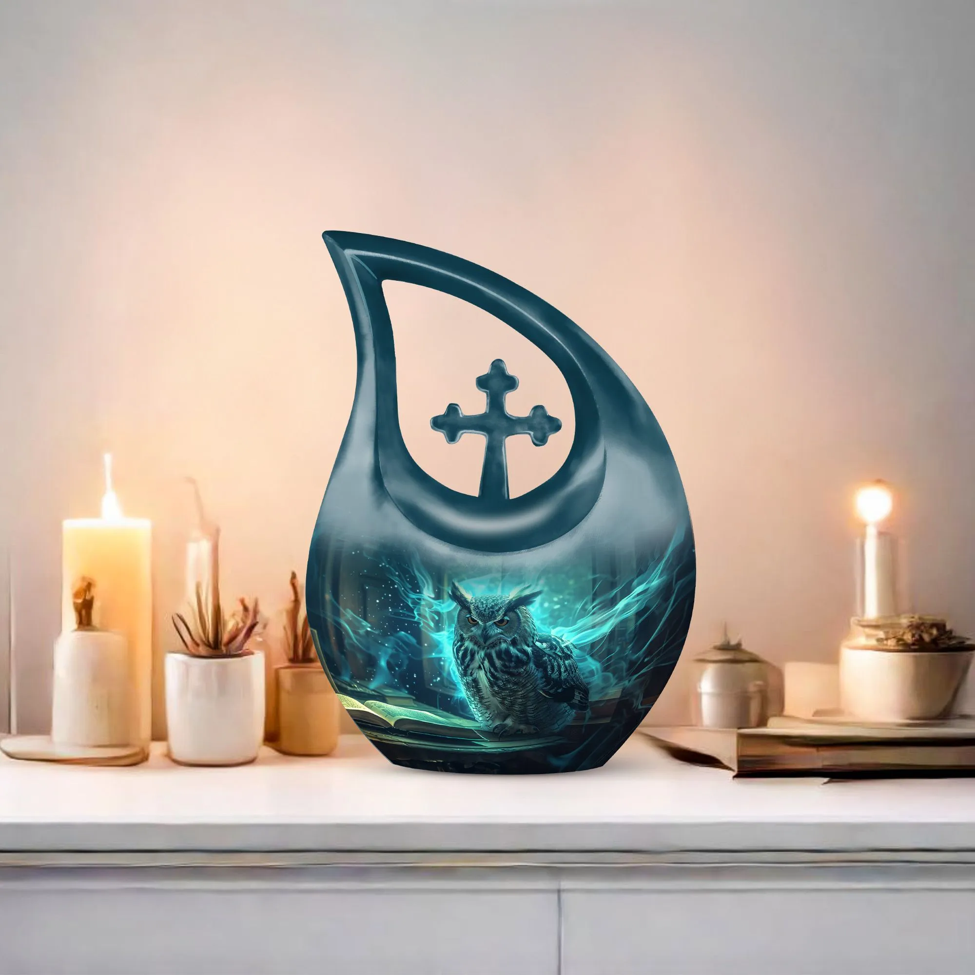 Owl Urn |  Memorial Cremation Urn For Ashes