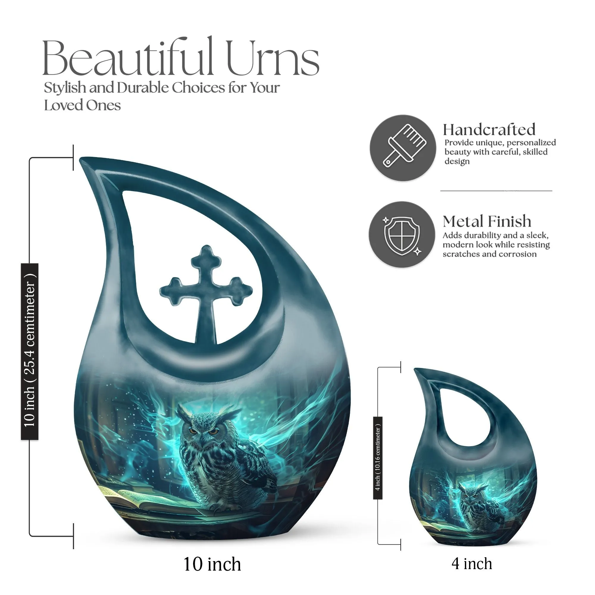 Owl Urn |  Memorial Cremation Urn For Ashes