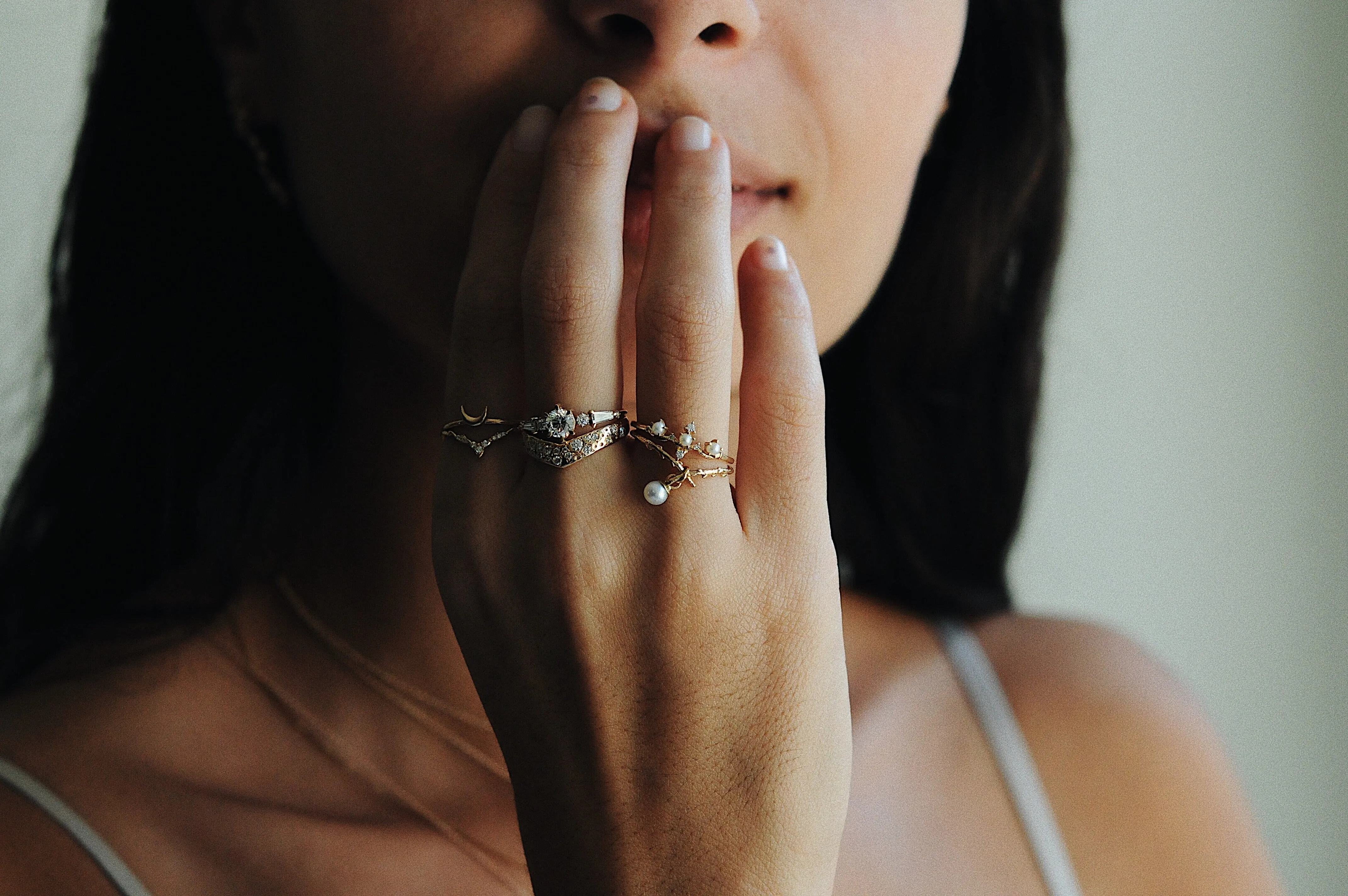 Pearl Woodland Ring - READY-TO-SHIP