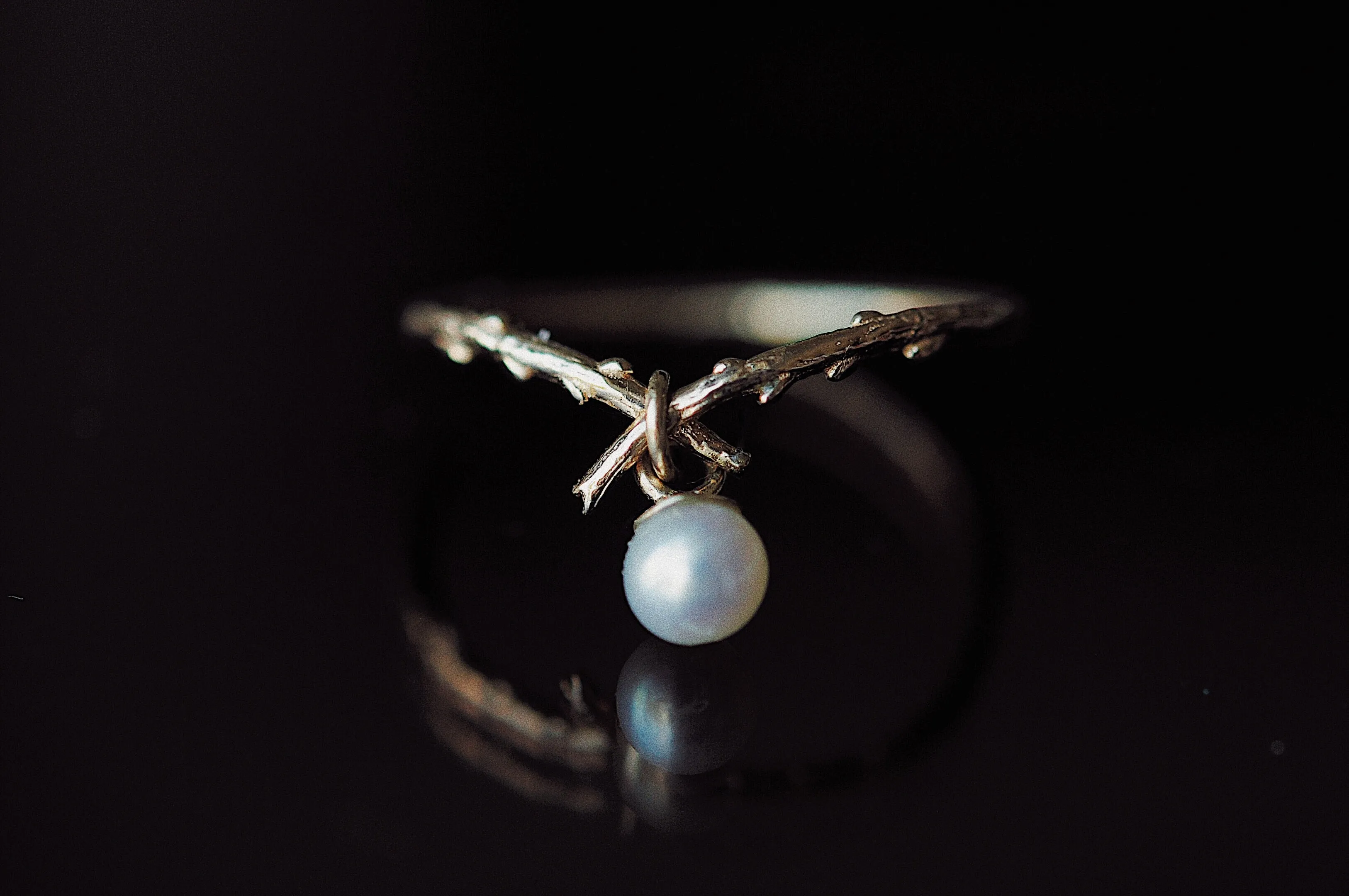 Pearl Woodland Ring - READY-TO-SHIP