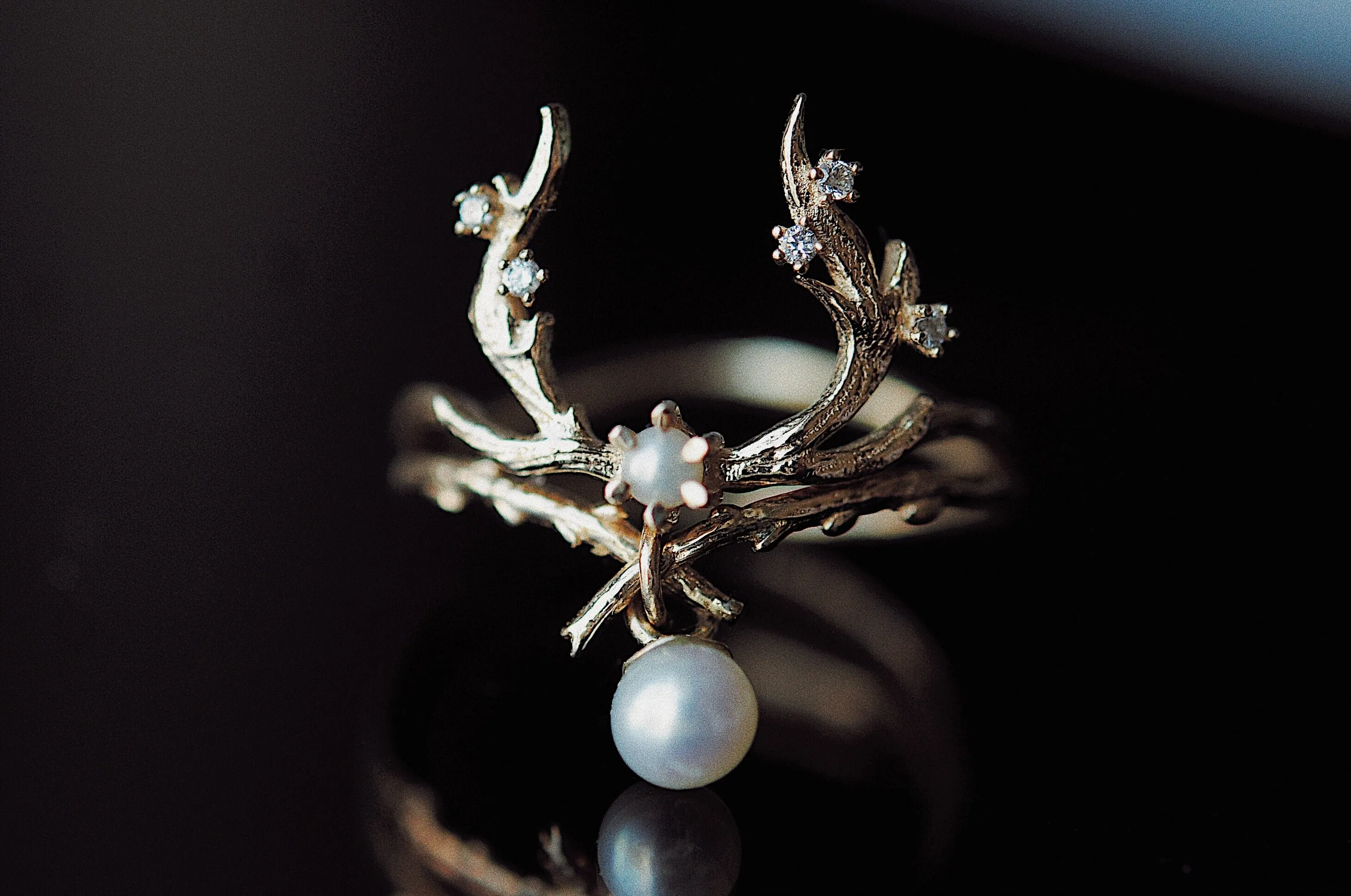 Pearl Woodland Ring - READY-TO-SHIP