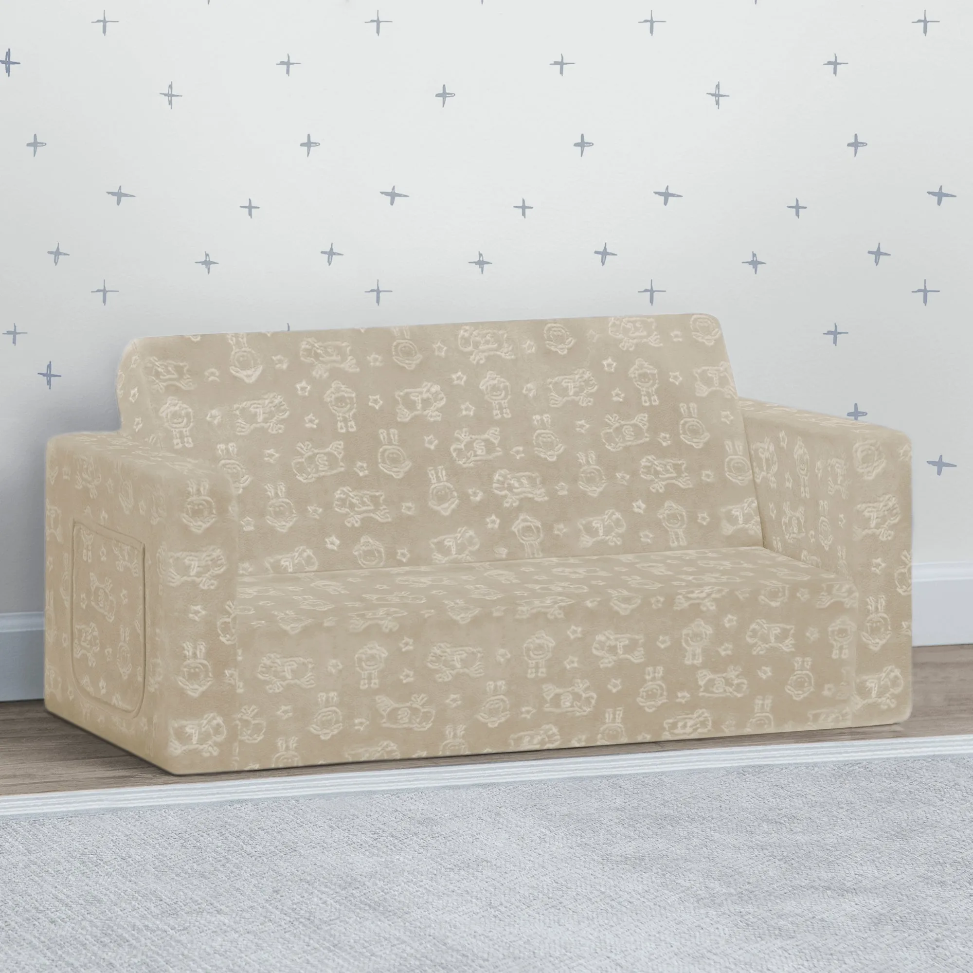 Perfect Sleeper Extra Wide Convertible Sofa to Lounger