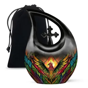 Phoenix Tribute: Metal Cremation & Memorial Urn