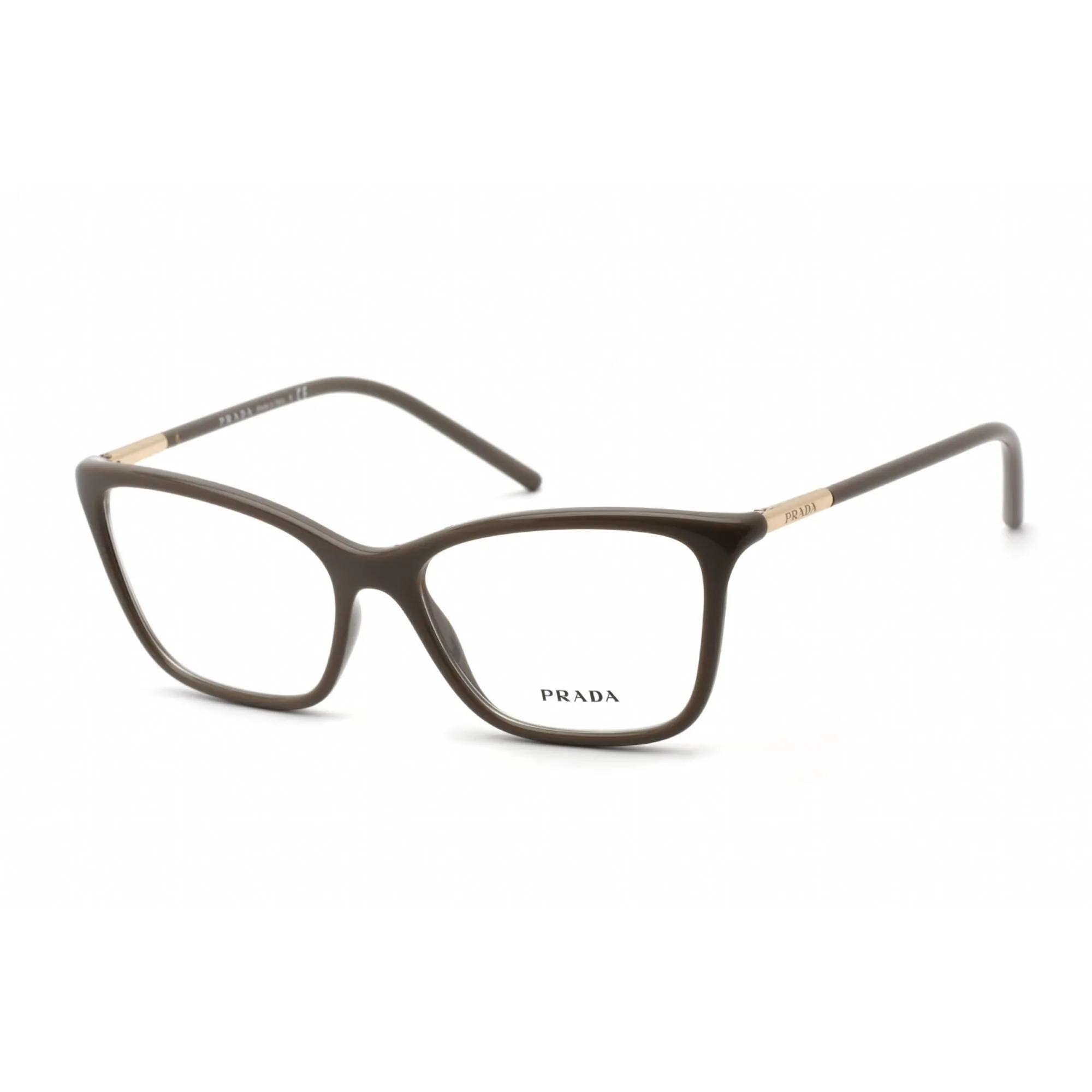Prada Women's Eyeglasses - Clear Lens Grey Plastic Cat Eye Frame | 0PR 08WV 06W1O1