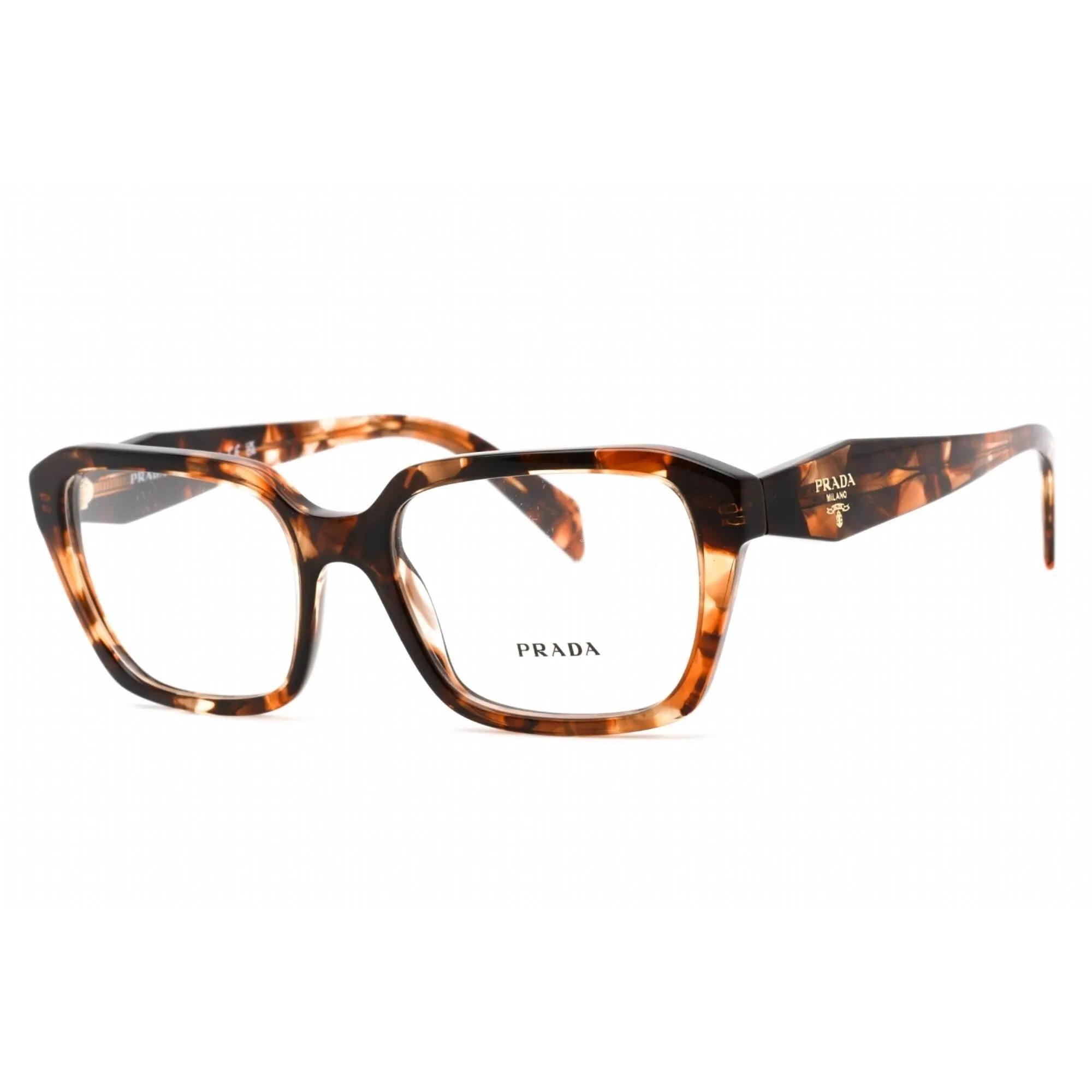 Prada Women's Eyeglasses - Full Rim Cat Eye Havana Plastic Frame | 0PR 14ZV 07R1O1
