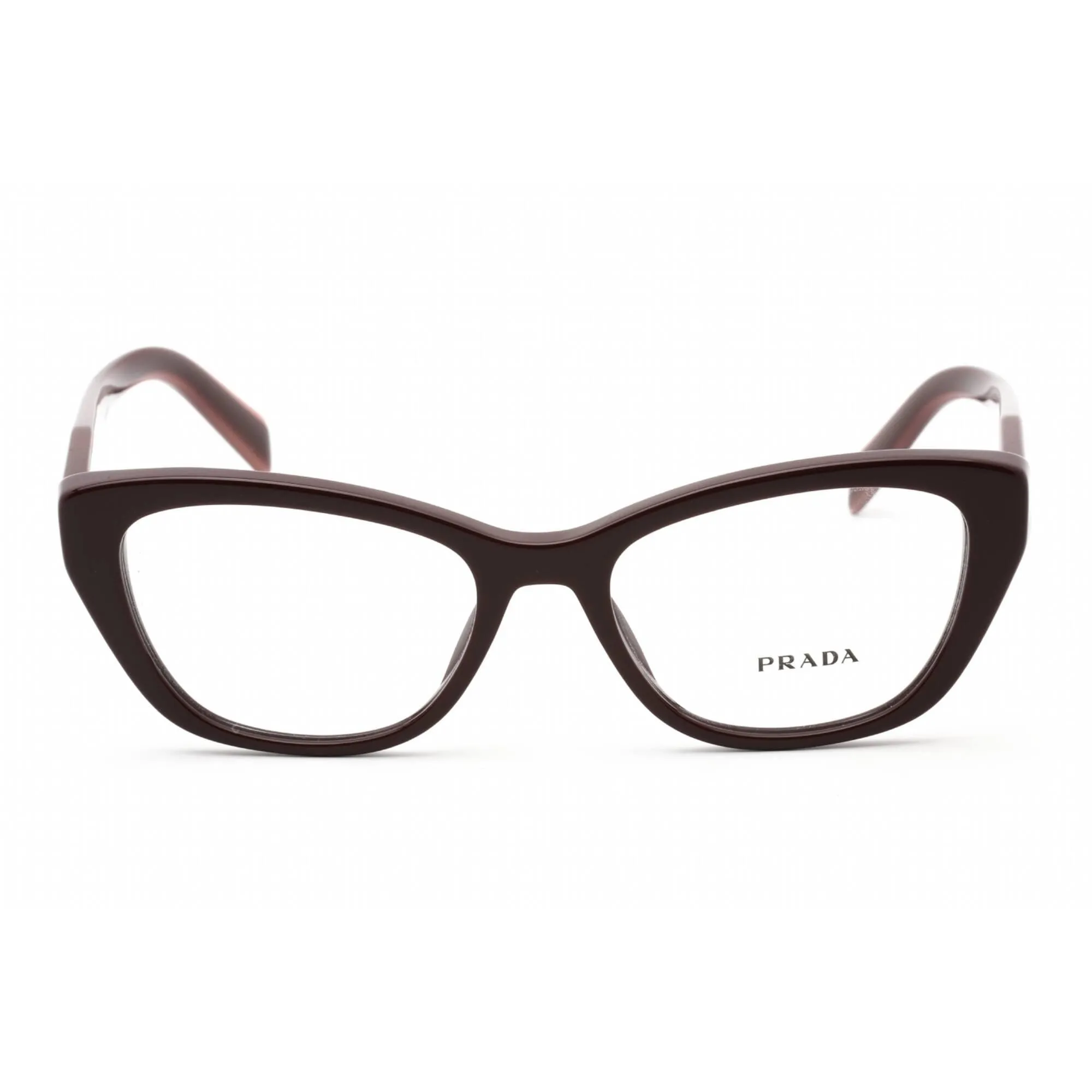 Prada Women's Eyeglasses - Garnet Red Plastic Cat Eye Shape Frame | 0PR 19WV VIY1O1