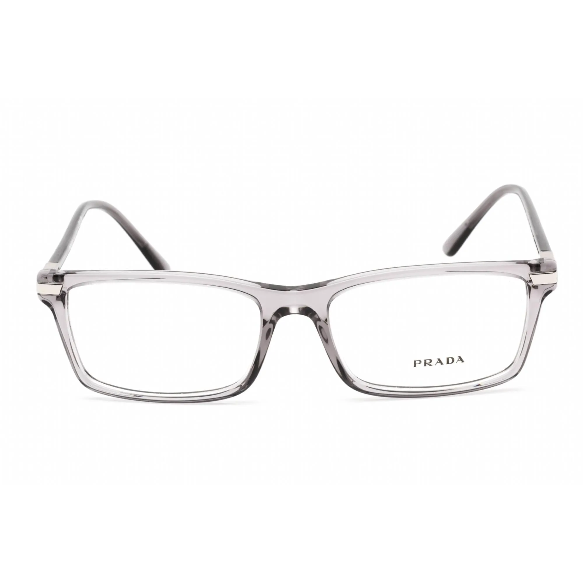 Prada Women's Eyeglasses - Grey Plastic Rectangular Shape Frame | 0PR 03YV 08U1O1