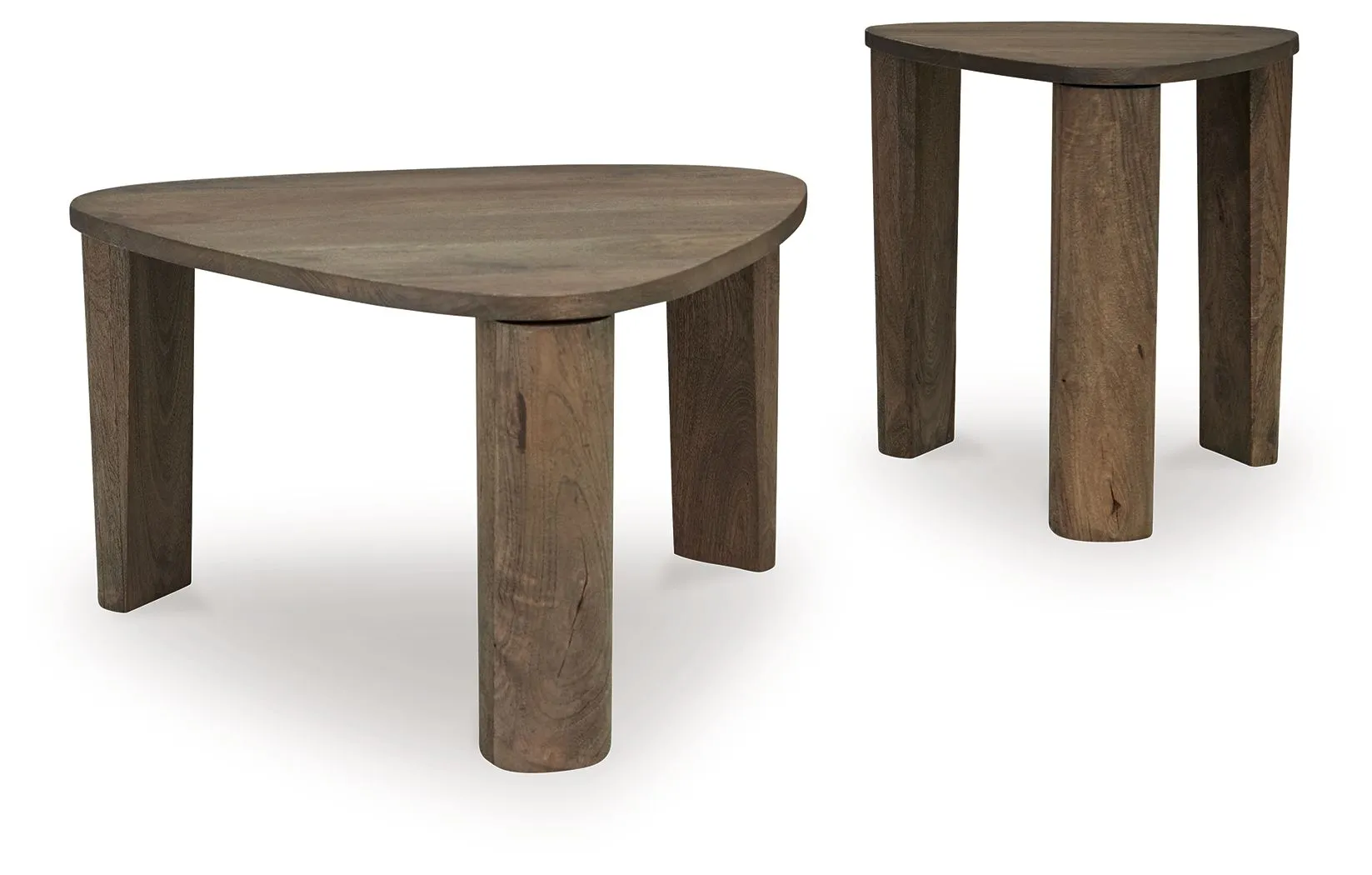 Reidport Grayish Brown Accent Cocktail Table Set
